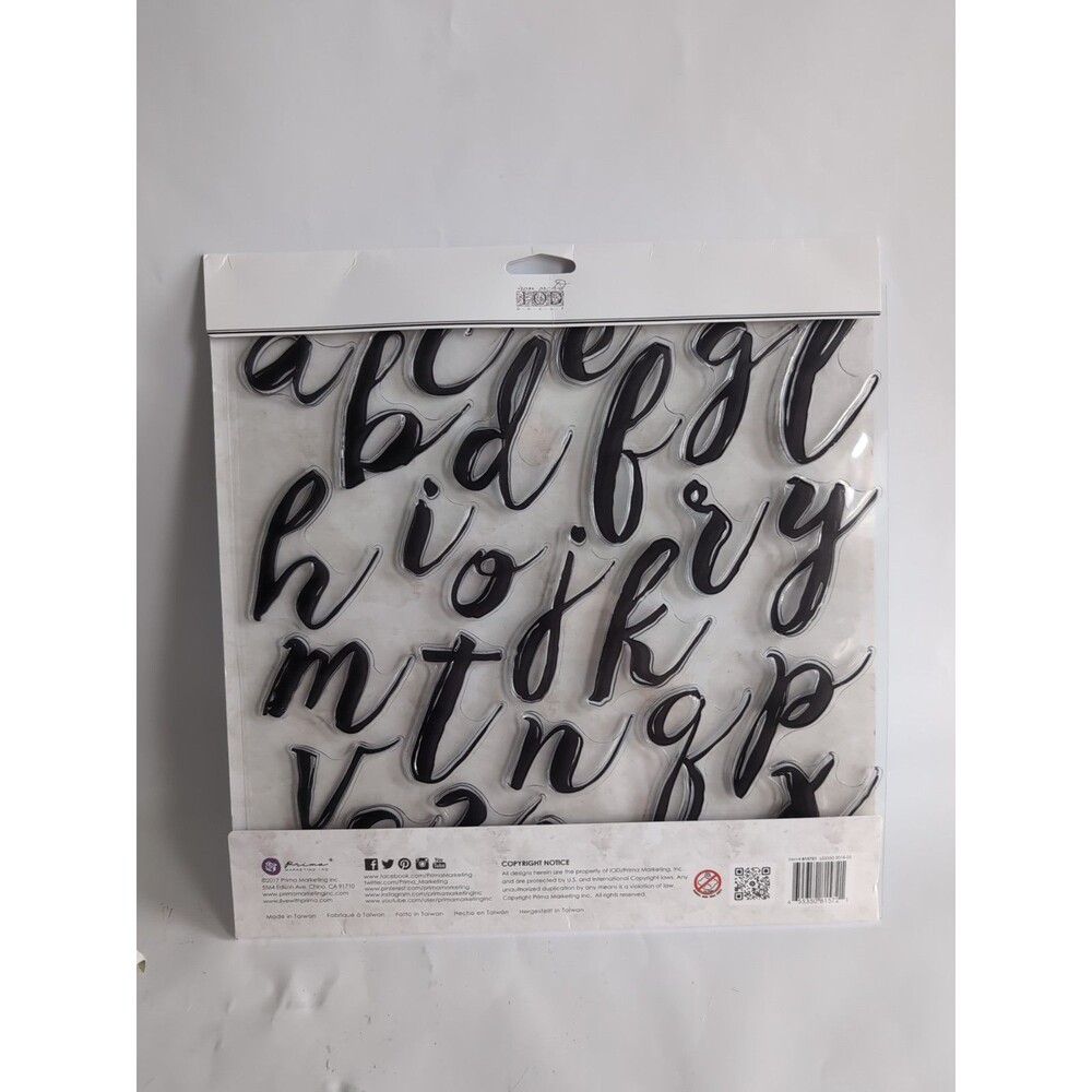 Iron Orchid Designs 1st Generation Alpha II Stamp Retired Cursive